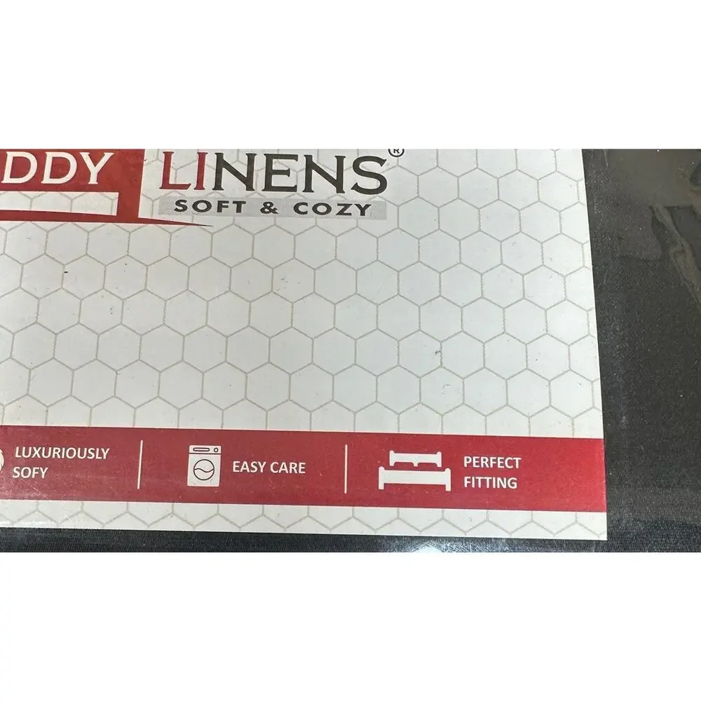 eBeddy Linens 800 TC Solid Black Egyptian Cotton Duvet Bedding Set 120x120 NEW